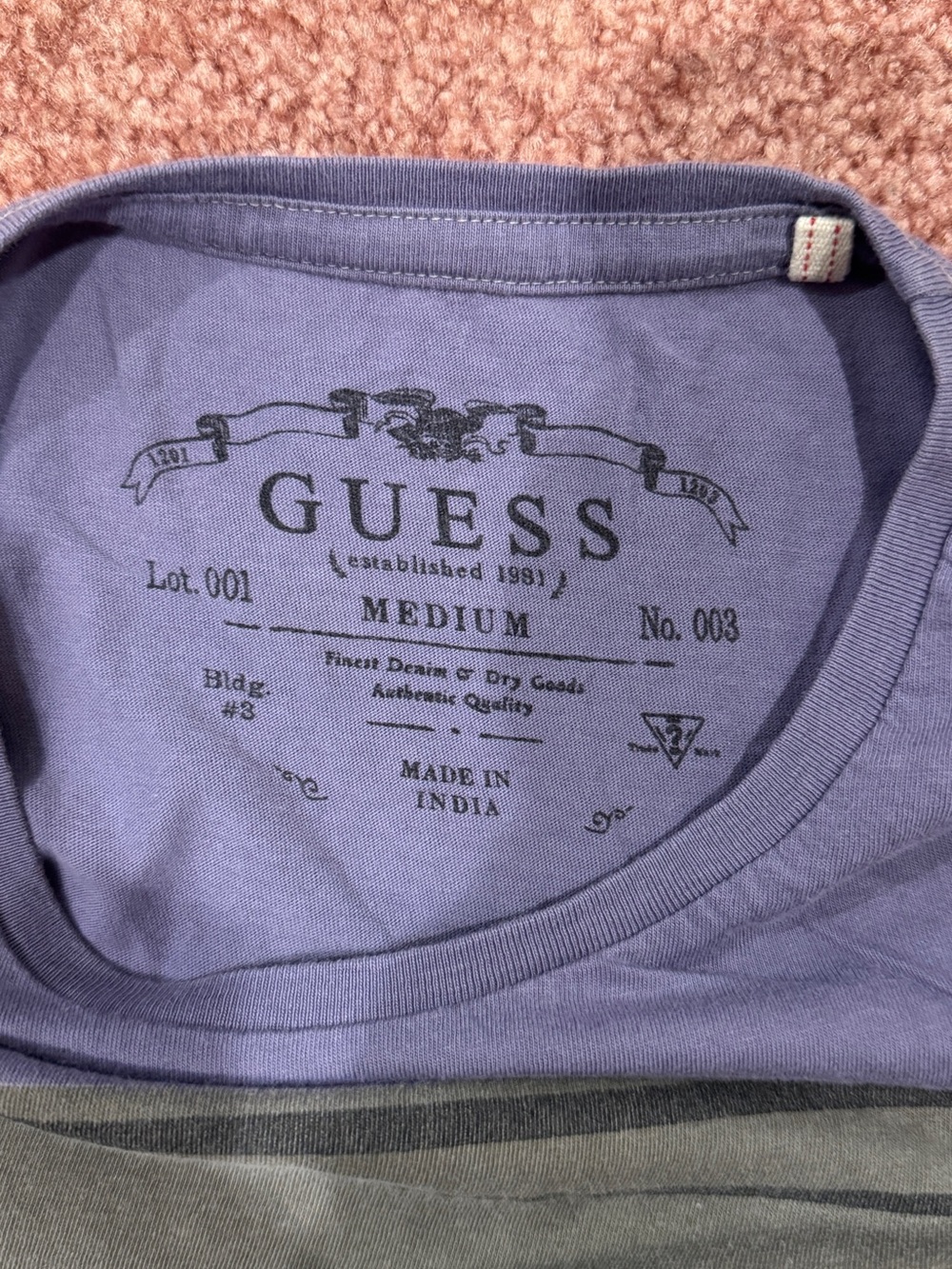 Vintage GUESS Purple T-Shirt - Picture 2 of 4